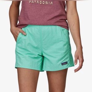 NWT Patagonia Baggies Turquoise Shorts - Bend Blue